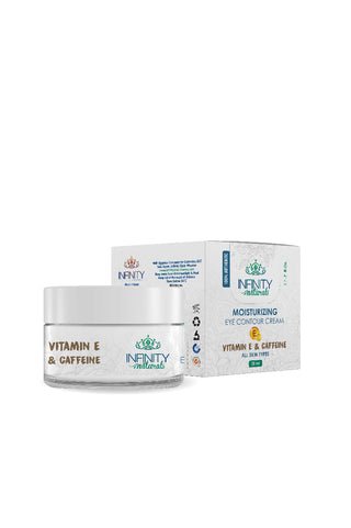 Infinity Naturals Eye Contour Cream Vitamin E & Caffeine كريم محيط العين من إنفينيتي ناتشورالز بفيتامين هـ والكافيين