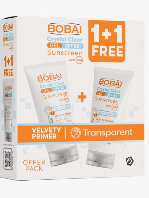 Bobai Crystal Clear Gel SPF 50+ Sunscreen 50g  جل بوباي كريستال كلير الواقي من الشمس SPF 50+ 50 جرام