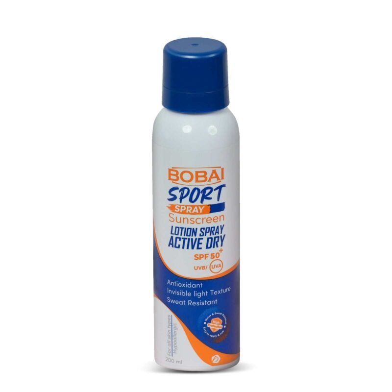 Bobai Sport Water Resistant Sunscreen Spray 200 ml  بخاخ واقي من الشمس مقاوم للماء من بوباي سبورت 200 مل