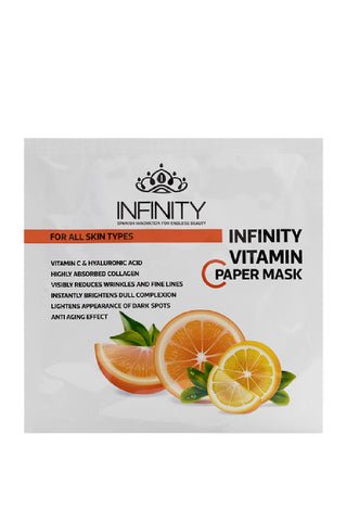 Infinity Vitamin C Face Sheet Mask قناع الوجه إنفينيتي بفيتامين سي